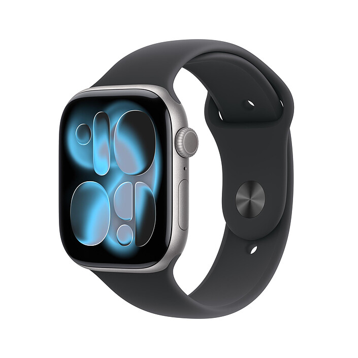 Apple Watch Series 11 GPS + Cellular 46 mm Aluminium Space Gray Sport Band Black M/L
