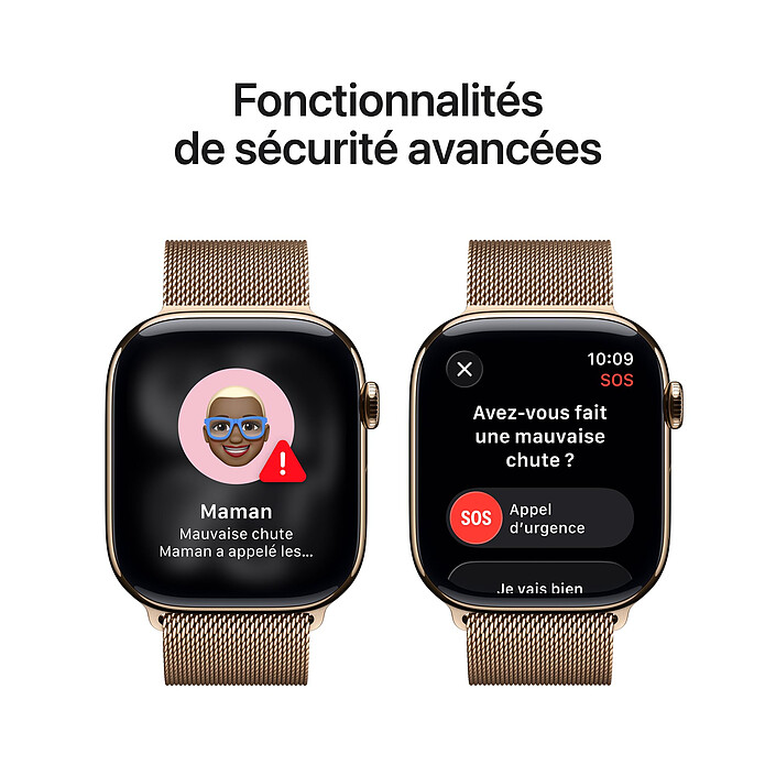 Apple Watch Series 11 GPS + Cellular 46 mm Titanio Oro Cinturino Milanese Oro S/M economico