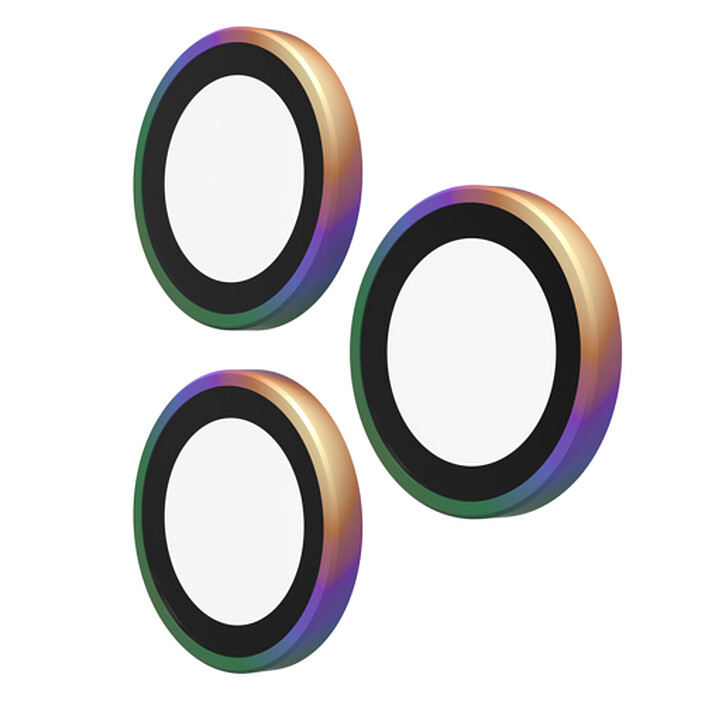 InvisibleShield HOOPS Iridescente per iPhone 15 Pro / Pro Max, 16 Pro / Pro Max e 17 Pro / Pro Max