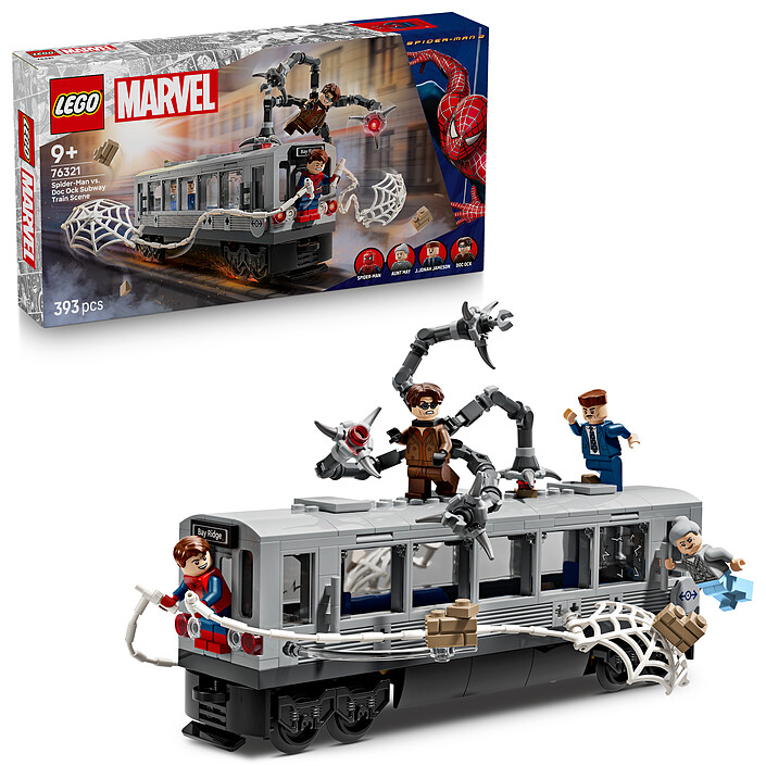 Nota LEGO Marvel 76321 Scena del treno dell'Uomo Ragno e del Dottor Octopus