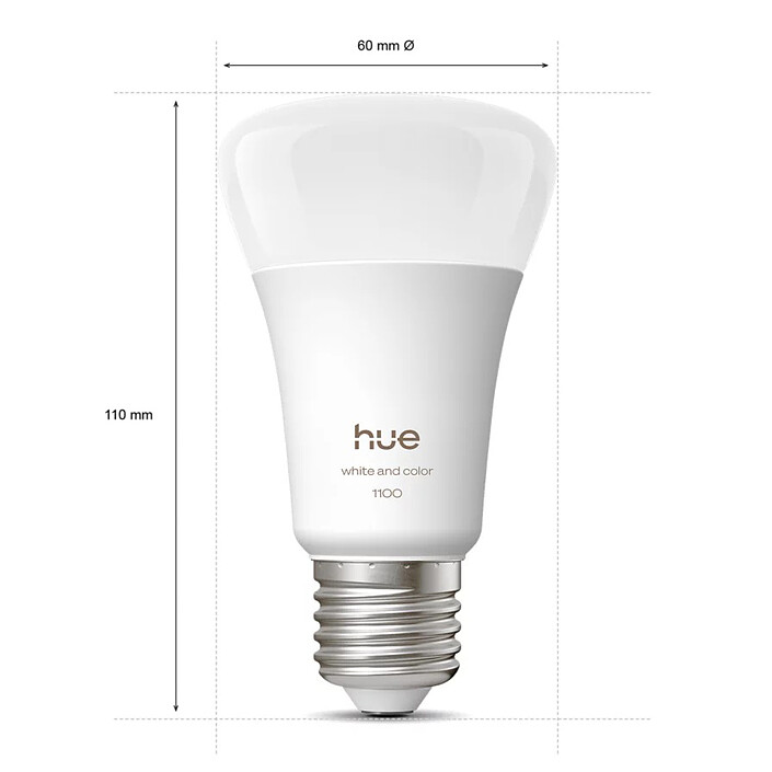 Opiniones sobre Kit de inicio Bluetooth Philips Hue Pro White and Color Ambiance E27 A60 11W x 2