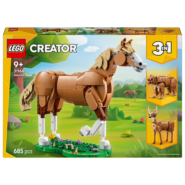 LEGO Creator 31166 3-in-1 Le Beau Cheval