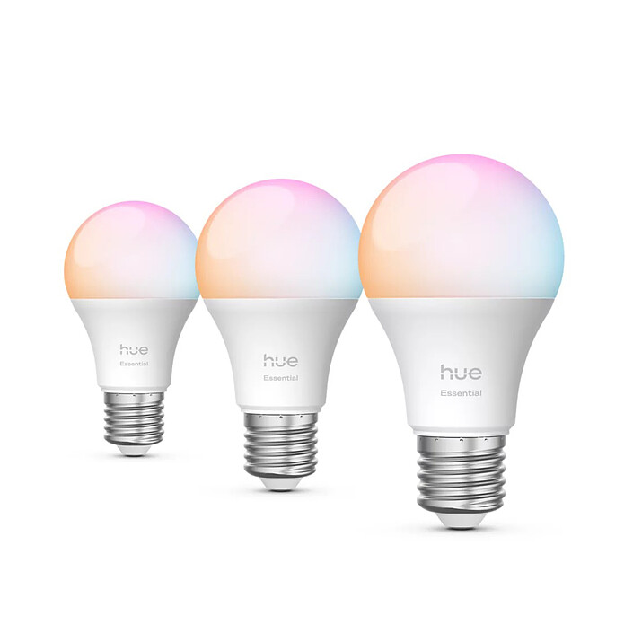 Bombilla conectada Bluetooth Philips Hue Essential E27 A60 8 W x 3
