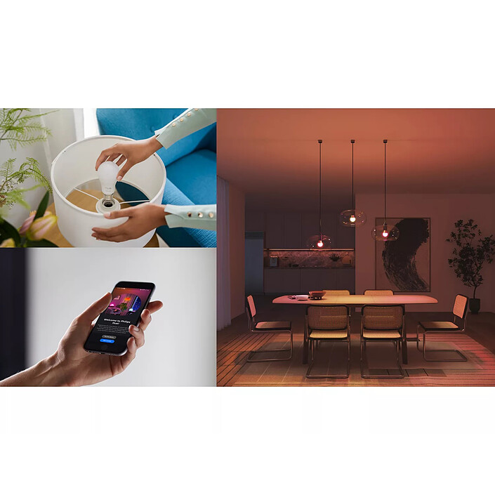 Comprar Bombilla conectada Bluetooth Philips Hue Essential E27 A60 8 W x 3