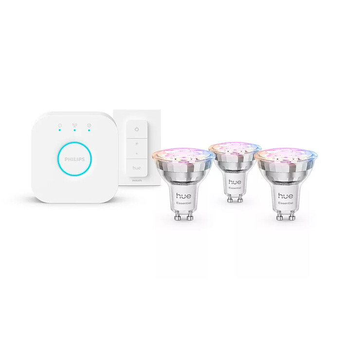 Kit de inicio Bluetooth Philips Hue White Ambiance Essential GU10 de 4,7 W x 3