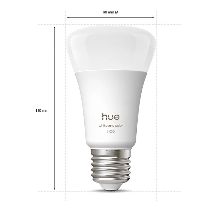 Opiniones sobre Philips Hue White and Color Ambiance E27 A60 11 W Bluetooth x 2