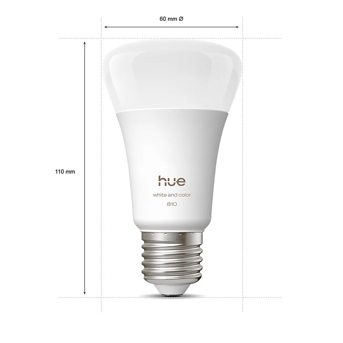 Opiniones sobre Philips Hue White and Color Ambiance E27 A60 6 W Bluetooth x 2