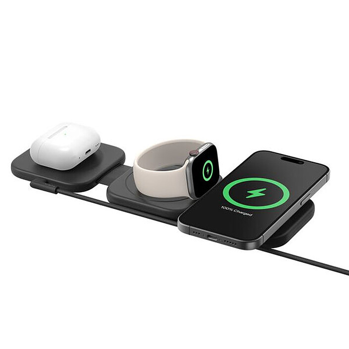 Review Belkin BoostCharge Pro Portable 3-in-1 Magnetic Charging Station with Qi2 (15W)