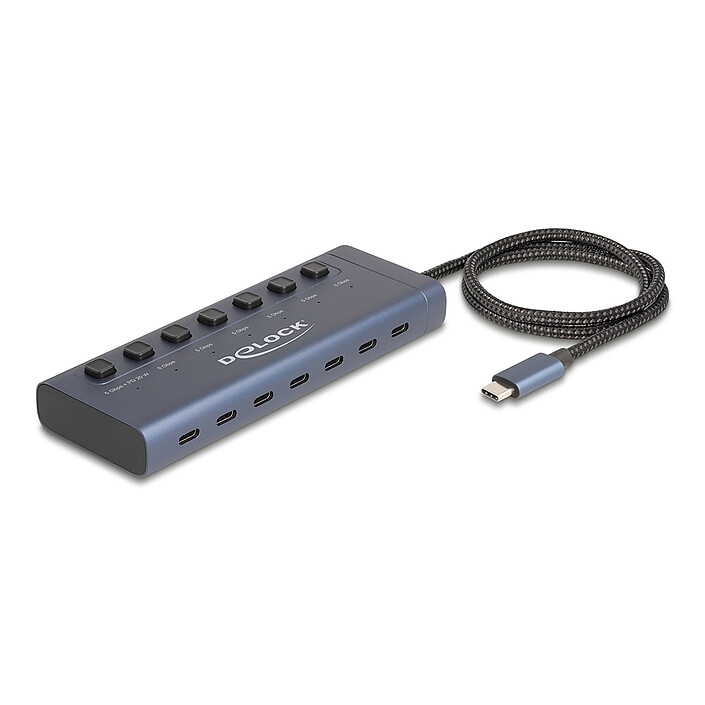 DeLock Hub USB 3.0 Type-C 6 porte USB-C+ 1x porta USB-C con Power Delivery 20W