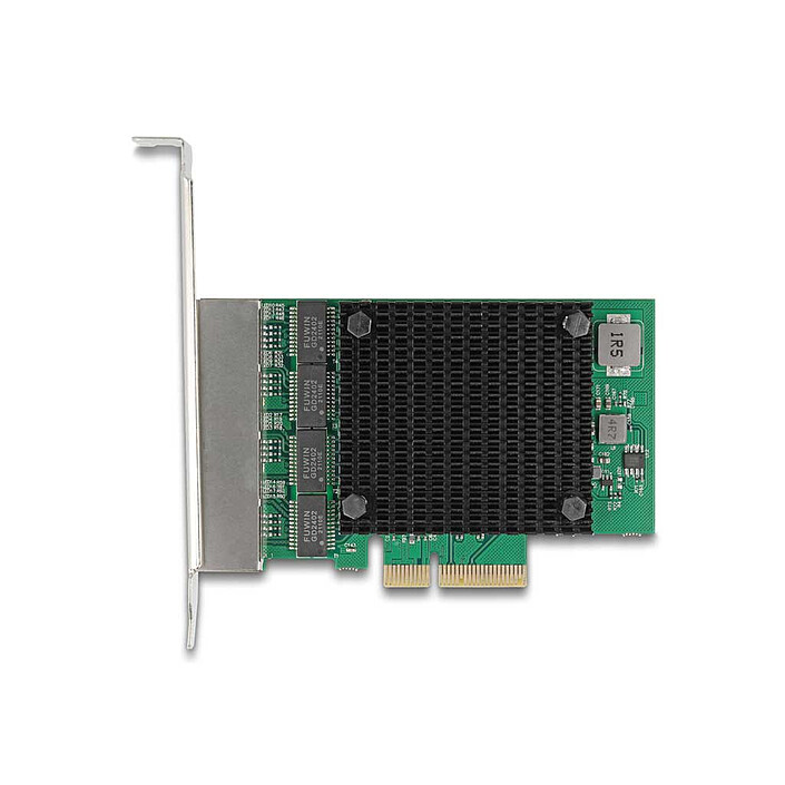 Acheter DeLock Carte réseau PCI Express x4 avec 4x Ethernet 2.5 Gbps