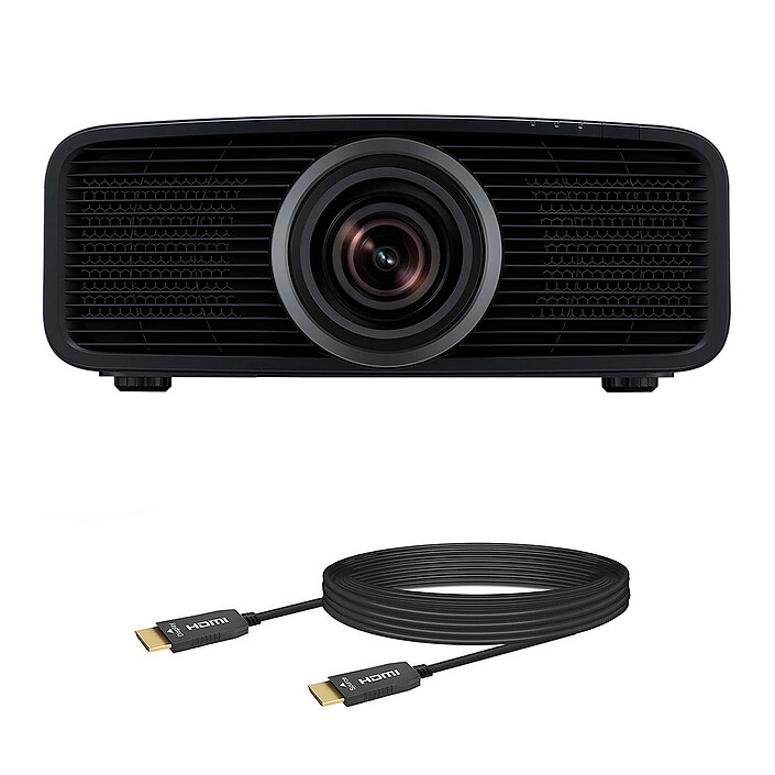 JVC DLA-NZ500 Noir + Real Cable HD-OPTIC-8K (20m)