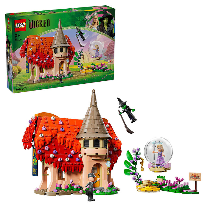 Nota LEGO Wicked 75690 Glinda ed Elphaba nella Terra dei Mastichini