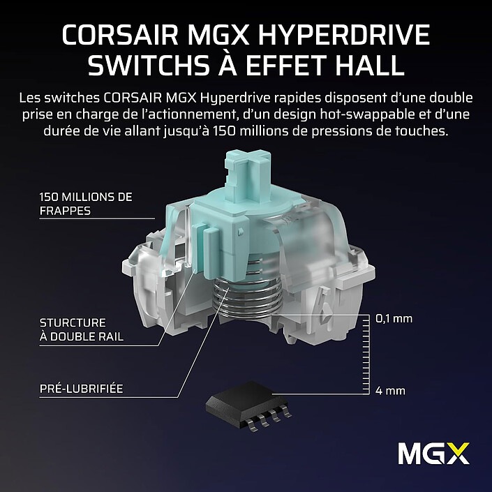 Corsair Gaming Vanguard Pro 96 pas cher