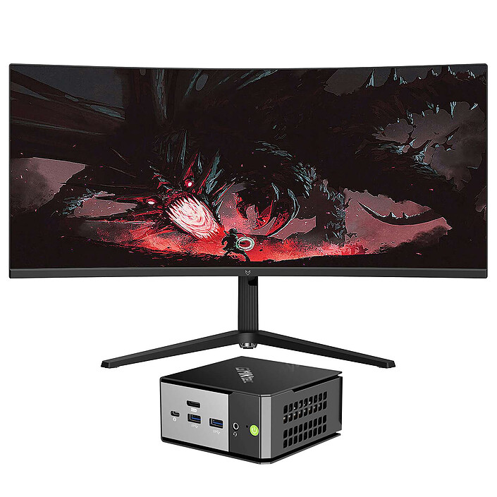 Mini PC Workstation AI R9AI-HX370 32/1024 34" W11P