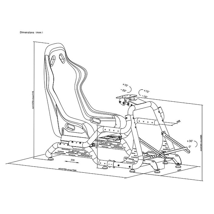 Acheter OPLITE Cockpit GTR S8 Infinity Force (Blanc)