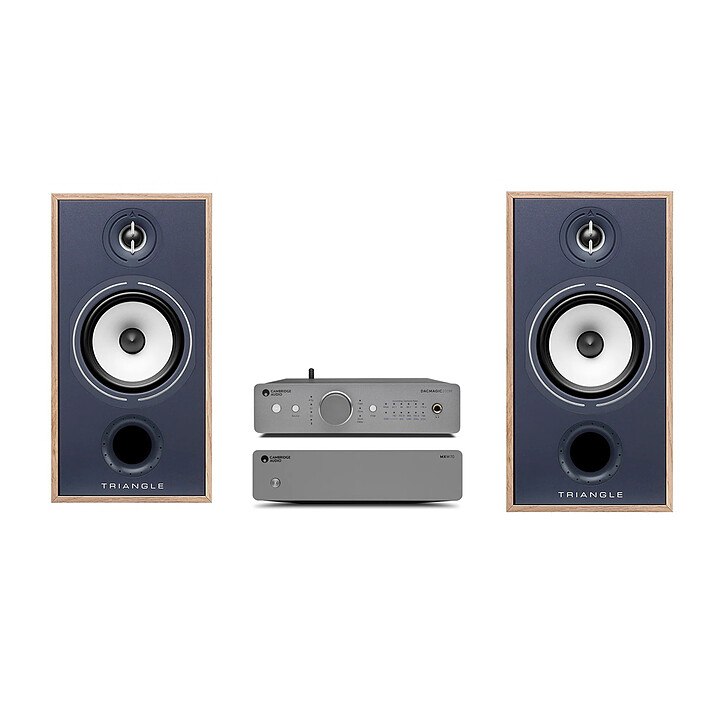 Cambridge MXW70 + DACMagic 200M + Triangle Borea BR04 Chêne bleu