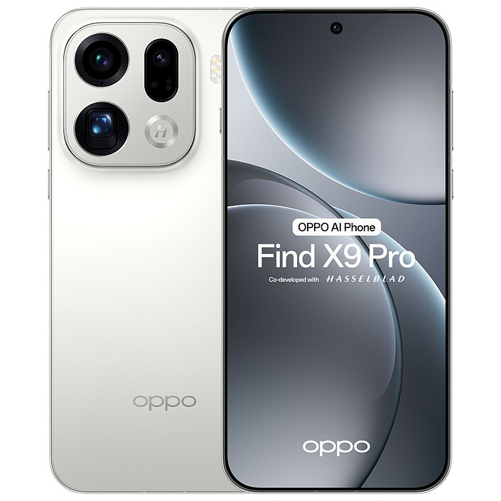 OPPO Find X9 Pro Blanc Soie (16 Go / 512 Go)