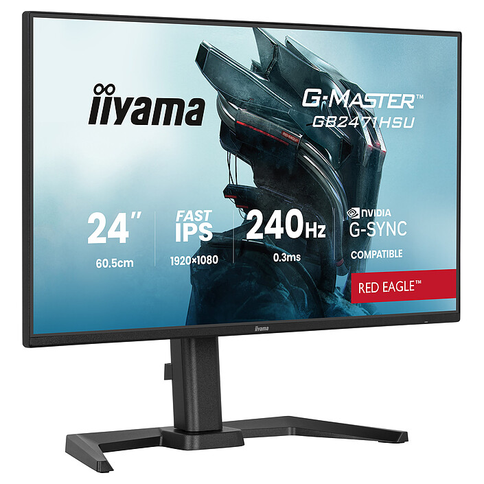 Avis iiyama 23.8" LED - G-Master GB2471HSU-B1 Red Eagle