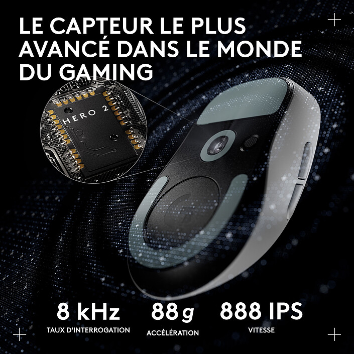 Acheter Logitech G Pro X Superlight 2 DEX (Blanc)