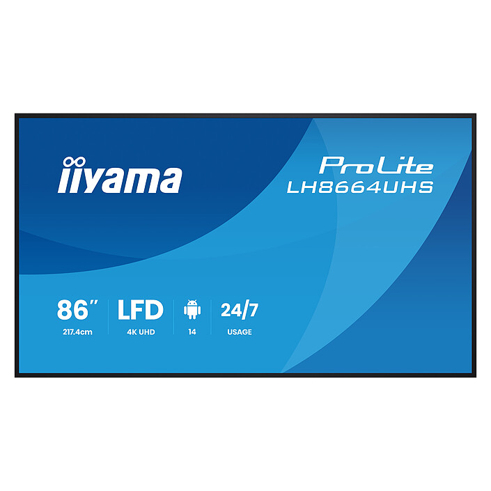 iiyama 85.6" LED - ProLite LH8664UHS-B3AG