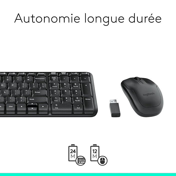Logitech MK220 Wireless Keyboard and Mouse Combo pas cher