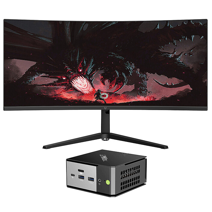 Mini PC Workstation AI R9AI-HX370 64/1024 34" W11P