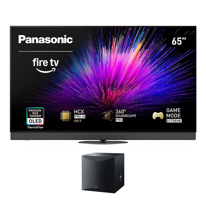 Panasonic 65Z95BEG + Yamaha NS-SW050B Noir