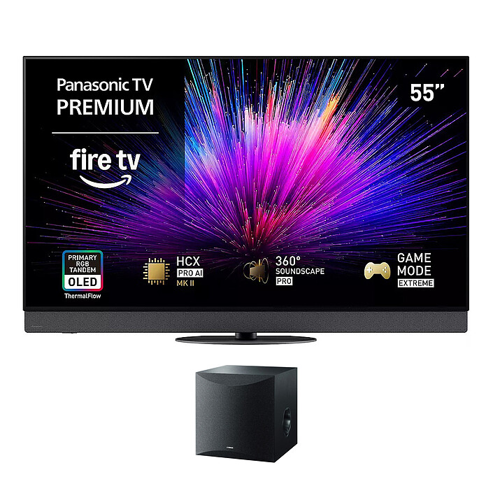 Panasonic 55Z95BEG + Yamaha NS-SW050B Noir