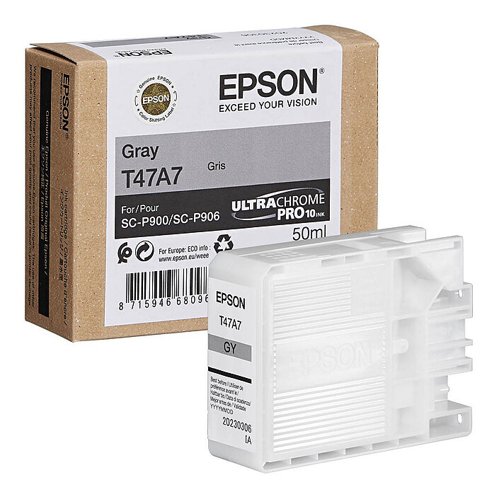Epson Singlepack Gris T47A7 UltraChrome Pro 10 ink