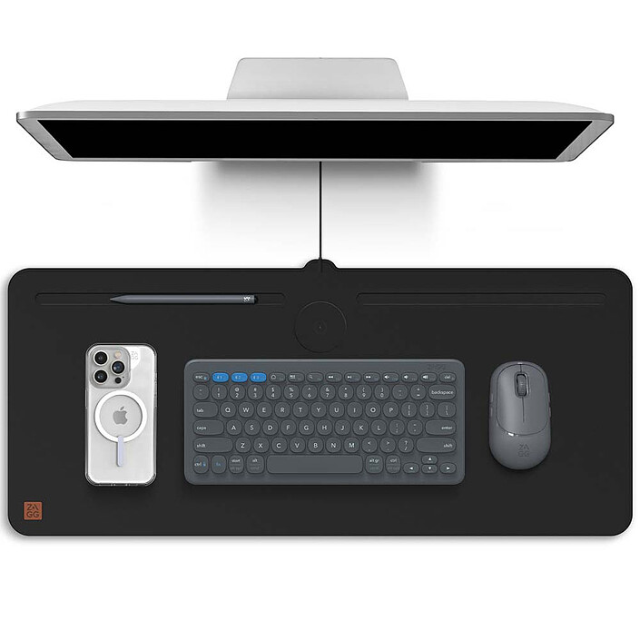 Review Zagg Desk Mat with Wireless Charging Black