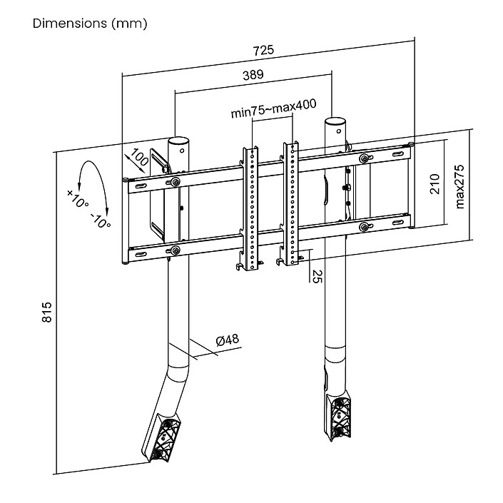 Acheter OPLITE GTR S8 Monitor Stand E-Sport (Noir)