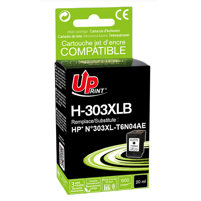 UPrint HP 303XL-T6N04AE Compatible Cartridge (Black)