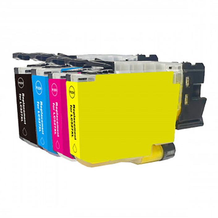 Multipack compatible Brother LC527XL (1x noir, 1x cyan, 1x magenta, 1x jaune)