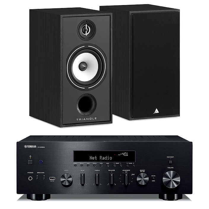 Yamaha R-N600A Noir + Triangle Borea BR04 Noir
