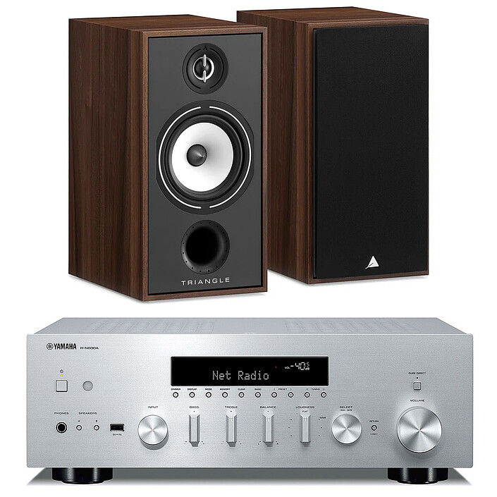 Yamaha R-N600A Argent + Triangle Borea BR04 Châtaignier