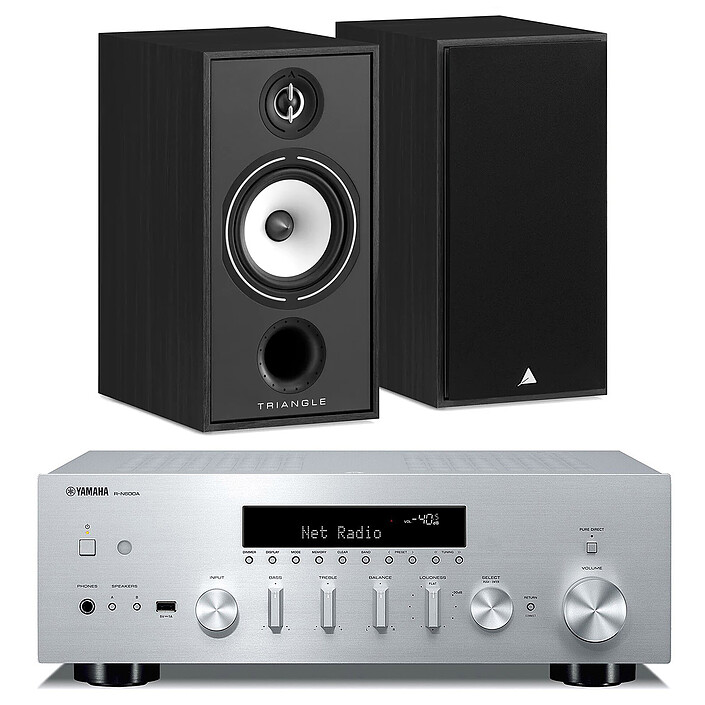 Yamaha R-N600A Argent + Triangle Borea BR04 Noir