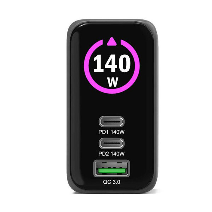 Avis PORT Connect Chargeur Secteur USB-C Power Delivery 140W GaN + Câble 2m