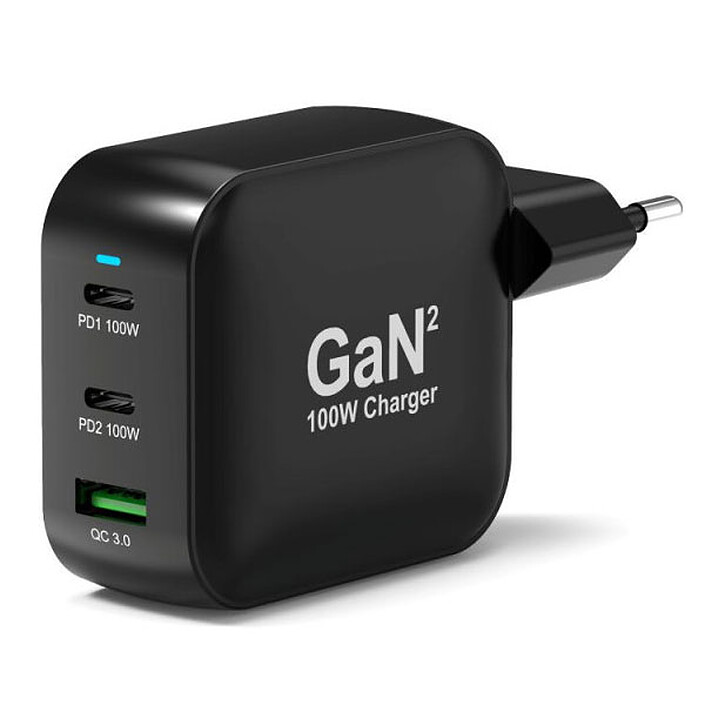 PORT Connect USB-C Power Delivery 100W GaN Wall Charger + 2m Cable