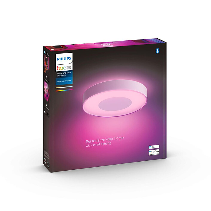 Philips Hue White & Color ambiance Plafonnier connecté INFUSE L - Blanc