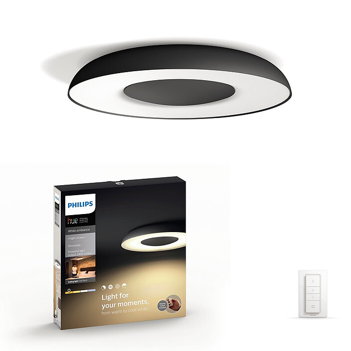 Philips Hue White ambiance Plafonnier connecté STILL - 32W - Noir