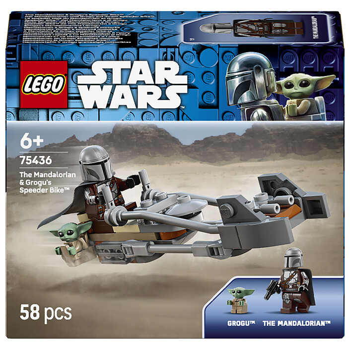 LEGO Star Wars 75436 Le Speeder Bike du Mandalorien et Grogu