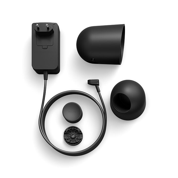 Avis Philips Hue Secure Caméra filaire avec support de bureau - Noir