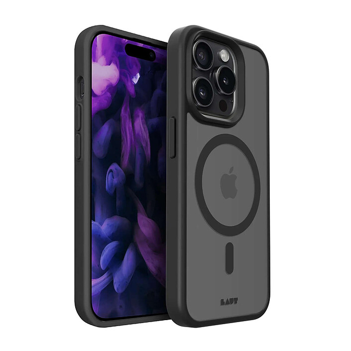 LAUT Custodia iPhone 15 Plus Black (Trasparente)