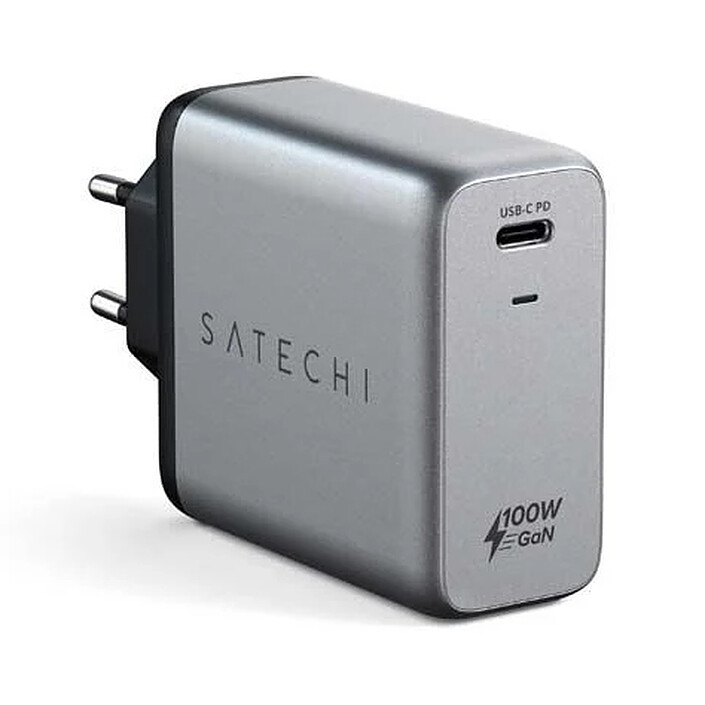 Caricatore da muro SATECHI 100W USB-C PD GaN Space Gray (grigio)