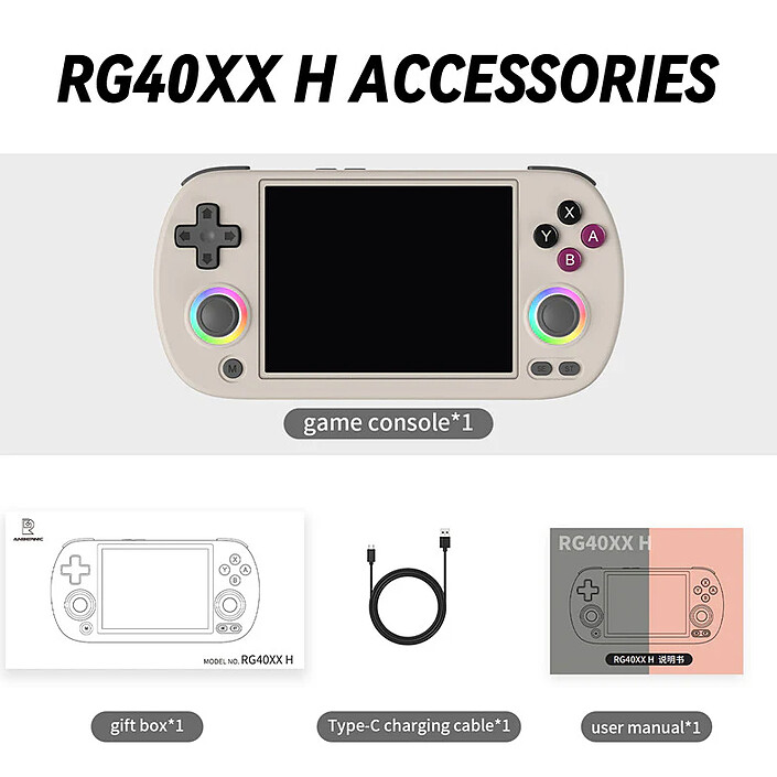 Avis Anbernic RG40XX H 64 GB (Gris)