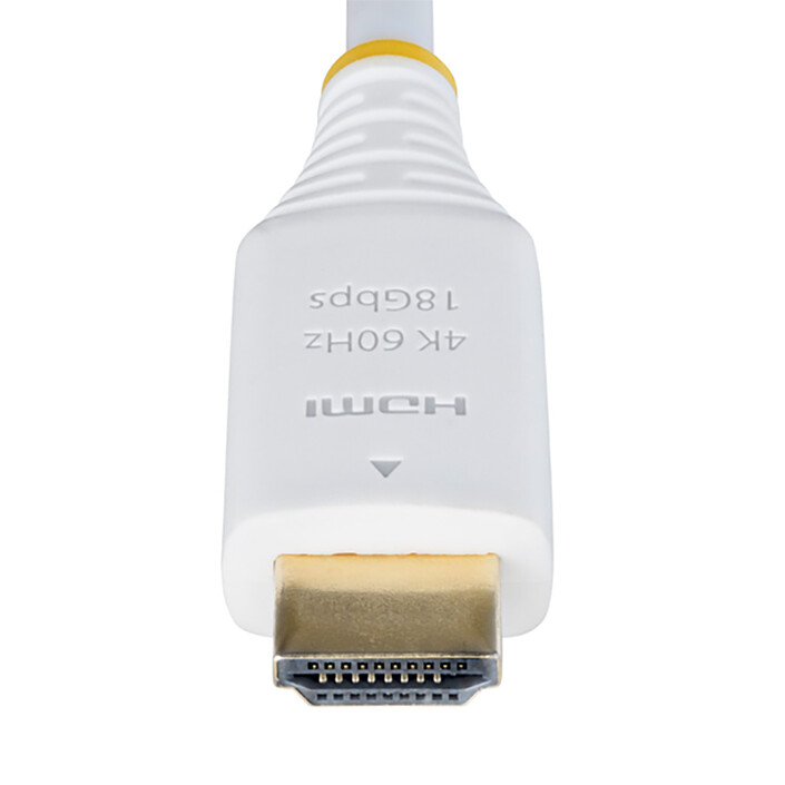 StarTech.com Câble HDMI 2.0 Certifié Premium haut débit 18Gbps 4K 60Hz de 3 m Blanc pas cher