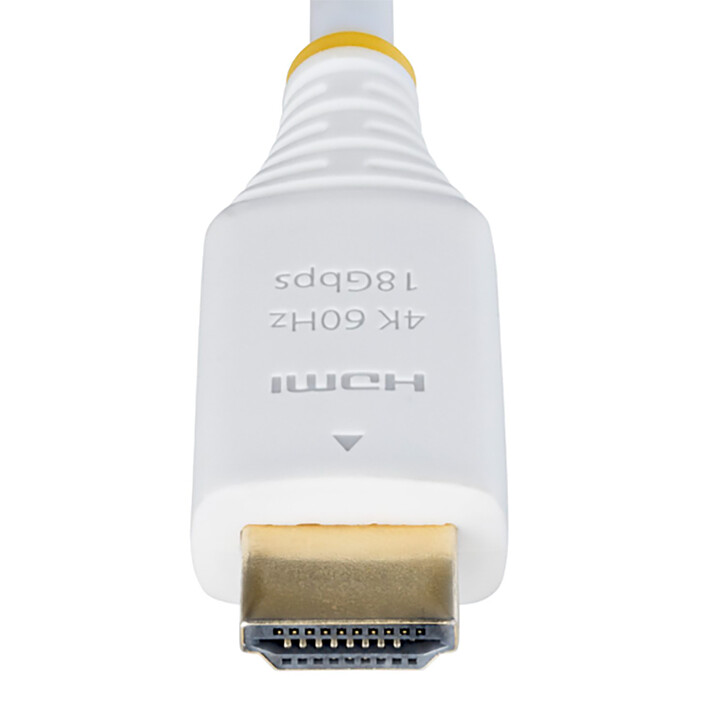 StarTech.com Câble HDMI 2.0 Certifié Premium haut débit 18Gbps 4K 60Hz de 1.8 m Blanc pas cher