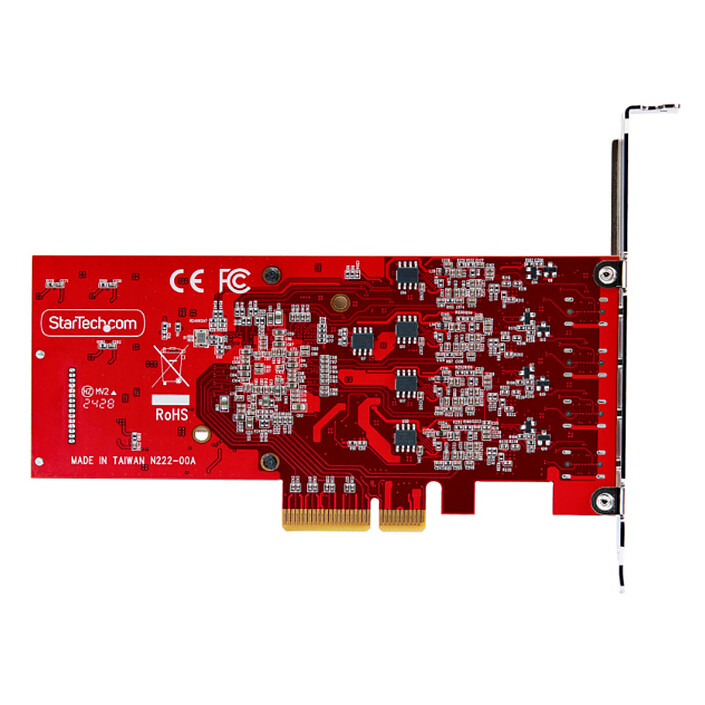 StarTech.com Carte Contrôleur PCI Express vers 4 ports USB-C 3.1 Support standard installé pas cher