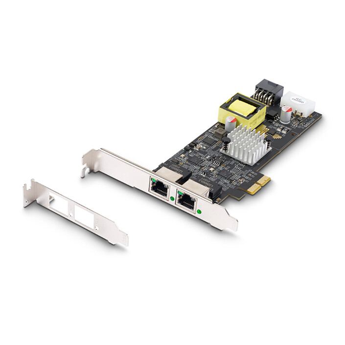 Tarjeta de red PCI Express de 2 puertos RJ45 2,5 GBase-T PoE de StarTech.com