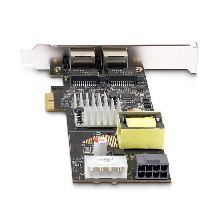 Comprar Tarjeta de red PCI Express de 2 puertos RJ45 2,5 GBase-T PoE de StarTech.com